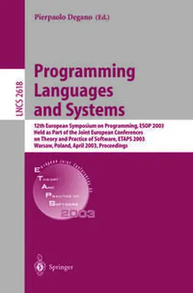 Degano | Programming Languages and Systems | E-Book | sack.de