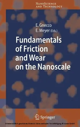 Gnecco / Meyer |  Fundamentals of Friction and Wear | eBook | Sack Fachmedien