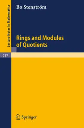Stenström | Rings and Modules of Quotients | E-Book | sack.de