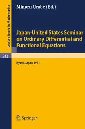 Urabe |  Japan-United States Seminar on Ordinary Differential and Functional Equations | eBook | Sack Fachmedien