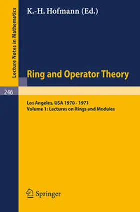 Hofmann | Tulane University Ring and Operator Theory Year, 1970-1971 | E-Book | www.sack.de