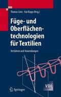 Gries / Klopp |  Füge- und Oberflächentechnologien für Textilien | eBook | Sack Fachmedien