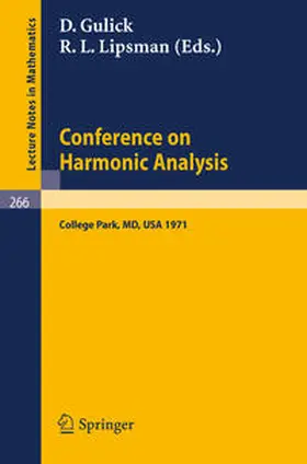 Gulick / Lipsman | Conference on Harmonic Analysis | E-Book | www.sack.de