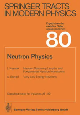  Neutron Physics | eBook | Sack Fachmedien
