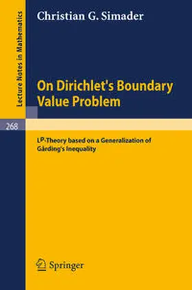 Simader | On Dirichlet's Boundary Value Problem | E-Book | www.sack.de