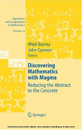 Bosma / Cannon |  Discovering Mathematics with Magma | eBook | Sack Fachmedien
