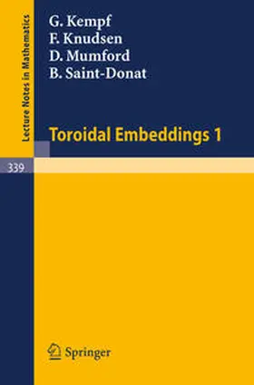 Kempf / Knudsen / Mumford | Toroidal Embeddings 1 | E-Book | sack.de