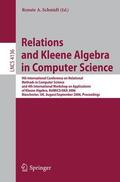 Schmidt |  Relations and Kleene Algebra in Computer Science | Buch |  Sack Fachmedien