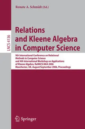 Schmidt | Relations and Kleene Algebra in Computer Science | E-Book | sack.de