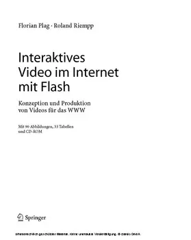 Plag / Riempp |  Interaktives Video im Internet mit Flash | eBook | Sack Fachmedien
