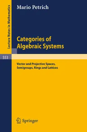 Petrich | Categories of Algebraic Systems | E-Book | sack.de