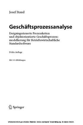 Staud | Geschäftsprozessanalyse | E-Book | www.sack.de