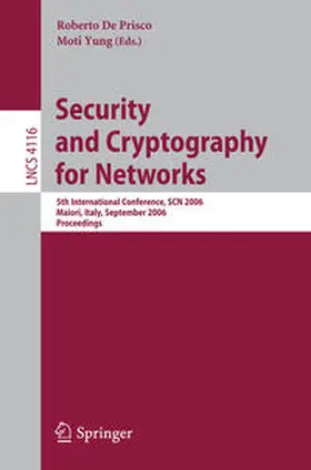 De Prisco / Yung | Security and Cryptography for Networks | E-Book | sack.de