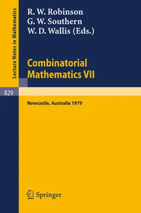 Robinson / Southern / Wallis |  Combinatorial Mathematics VII | eBook | Sack Fachmedien