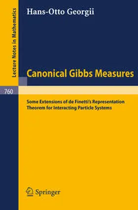 Georgii | Canonical Gibbs Measures | E-Book | www.sack.de