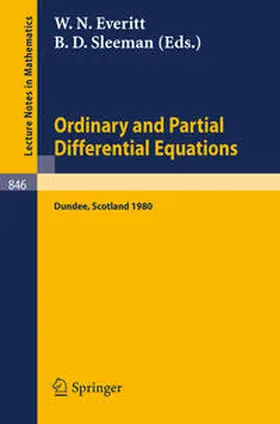 Everitt / Sleeman |  Ordinary and Partial Differential Equations | eBook | Sack Fachmedien