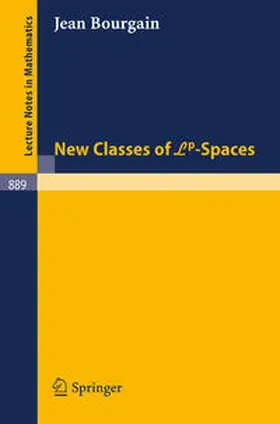 Bourgain | New Classes of Lp-Spaces | E-Book | sack.de