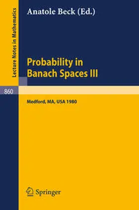Beck | Probability in Banach Spaces III | E-Book | www.sack.de