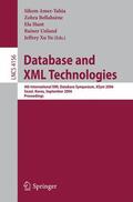 Amer-Yahia / Bellahsène / Yu |  Database and XML Technologies | Buch |  Sack Fachmedien