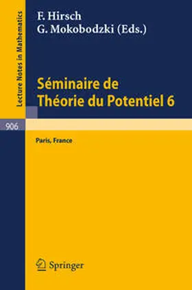  Séminaire de Théorie du Potentiel, Paris, No. 6 | eBook | Sack Fachmedien