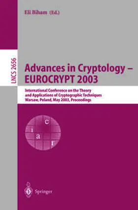 Biham | Advances in Cryptology – EUROCRYPT 2003 | E-Book | www.sack.de