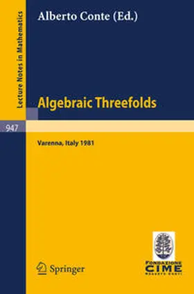 Conte |  Algebraic Threefolds | eBook | Sack Fachmedien