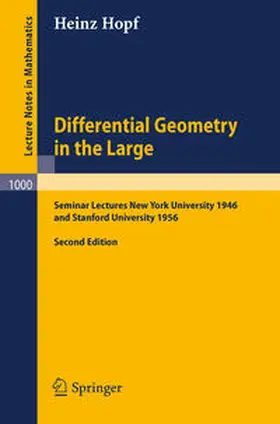 Hopf | Differential Geometry in the Large | E-Book | sack.de