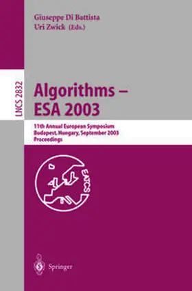 Di Battista / Zwick | Algorithms - ESA 2003 | E-Book | sack.de