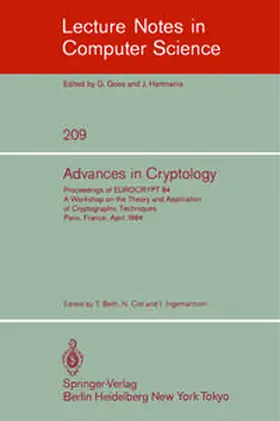 Beth / Cot / Ingemarsson |  Advances in Cryptology | eBook | Sack Fachmedien