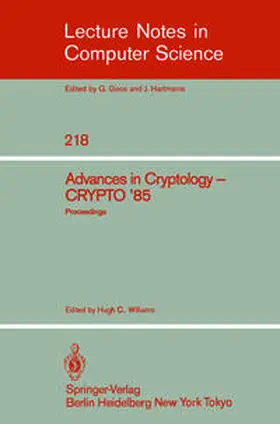 Williams | Advances in Cryptology | E-Book | www.sack.de