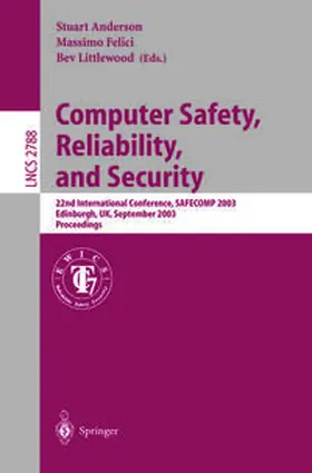 Anderson / Felici / Littlewood | Computer Safety, Reliability, and Security | E-Book | sack.de