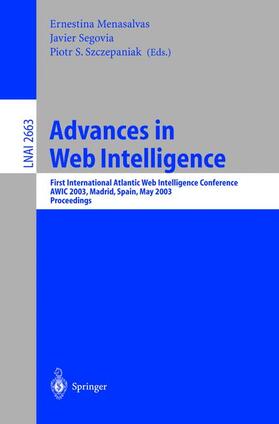 Menasalvas / Szczepaniak / Segovia |  Advances in Web Intelligence | Buch |  Sack Fachmedien