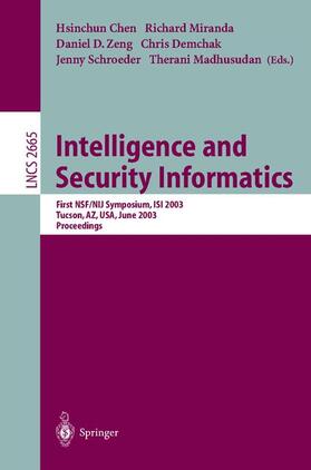 Chen / Miranda / Madhusudan |  Intelligence and Security Informatics | Buch |  Sack Fachmedien