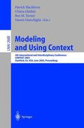 Blackburn / Giunchiglia / Ghidini |  Modeling and Using Context | Buch |  Sack Fachmedien