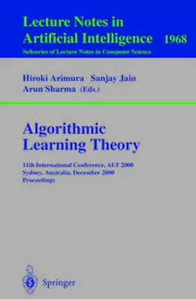 Arimura / Jain / Sharma | Algorithmic Learning Theory | E-Book | sack.de
