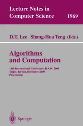 Lee / Teng | Algorithms and Computation | E-Book | sack.de