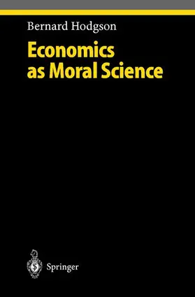 Hodgson | Economics as Moral Science | Buch | 978-3-540-41062-1 | sack.de