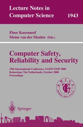 Meulen / Koornneef | Computer Safety, Reliability, and Security | Buch | 978-3-540-41186-4 | sack.de