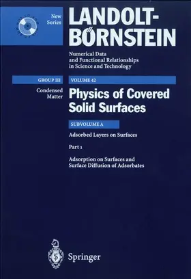  Adsorption on Surfaces and Surface Diffusion of Adsorbates | Buch |  Sack Fachmedien