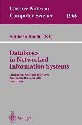 Bhalla | Databases in Networked Information Systems | Buch | 978-3-540-41395-0 | sack.de