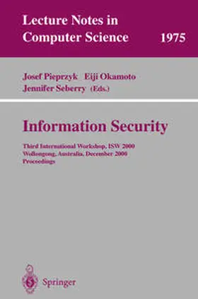 Pieprzyk / Seberry / Okamoto |  Information Security | Buch |  Sack Fachmedien