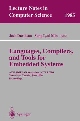 Min / Davidson | Languages, Compilers, and Tools for Embedded Systems | Buch | 978-3-540-41781-1 | sack.de