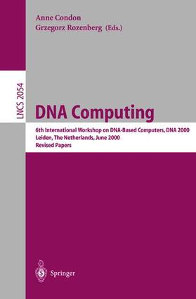 Rozenberg / Condon |  DNA Computing | Buch |  Sack Fachmedien