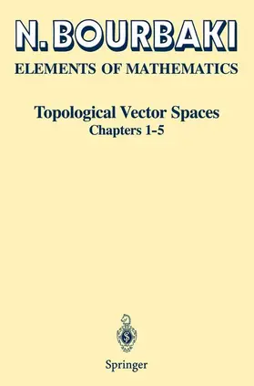 Bourbaki |  Topological Vector Spaces | Buch |  Sack Fachmedien