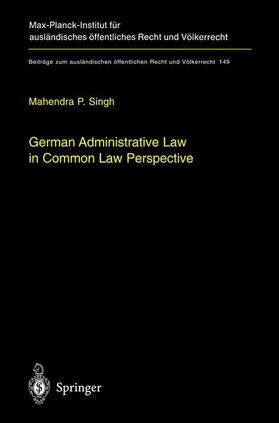 Singh | Singh: German Administrative Law | Buch | 978-3-540-42365-2 | sack.de