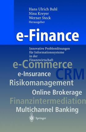 Buhl / Steck / Kreyer | e-Finance | Buch | 978-3-540-42385-0 | sack.de