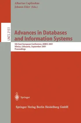 Caplinskas / Eder |  Advances in Databases and Information Systems | Buch |  Sack Fachmedien