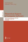 Pierce / Kobayashi |  Theoretical Aspects of Computer Software | Buch |  Sack Fachmedien