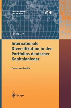 Lapp | Internationale Diversifikation in den Portfolios deutscher Kapitalanleger | Buch | 978-3-540-42746-9 | sack.de
