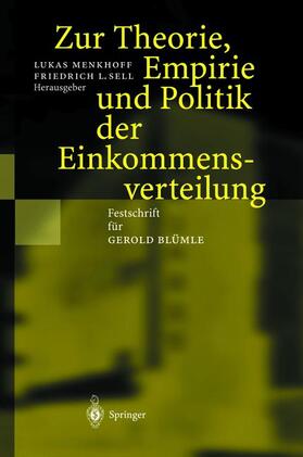 Sell / Menkhoff | Zur Theorie, Empirie und Politik der Einkommensverteilung | Buch | 978-3-540-42784-1 | sack.de